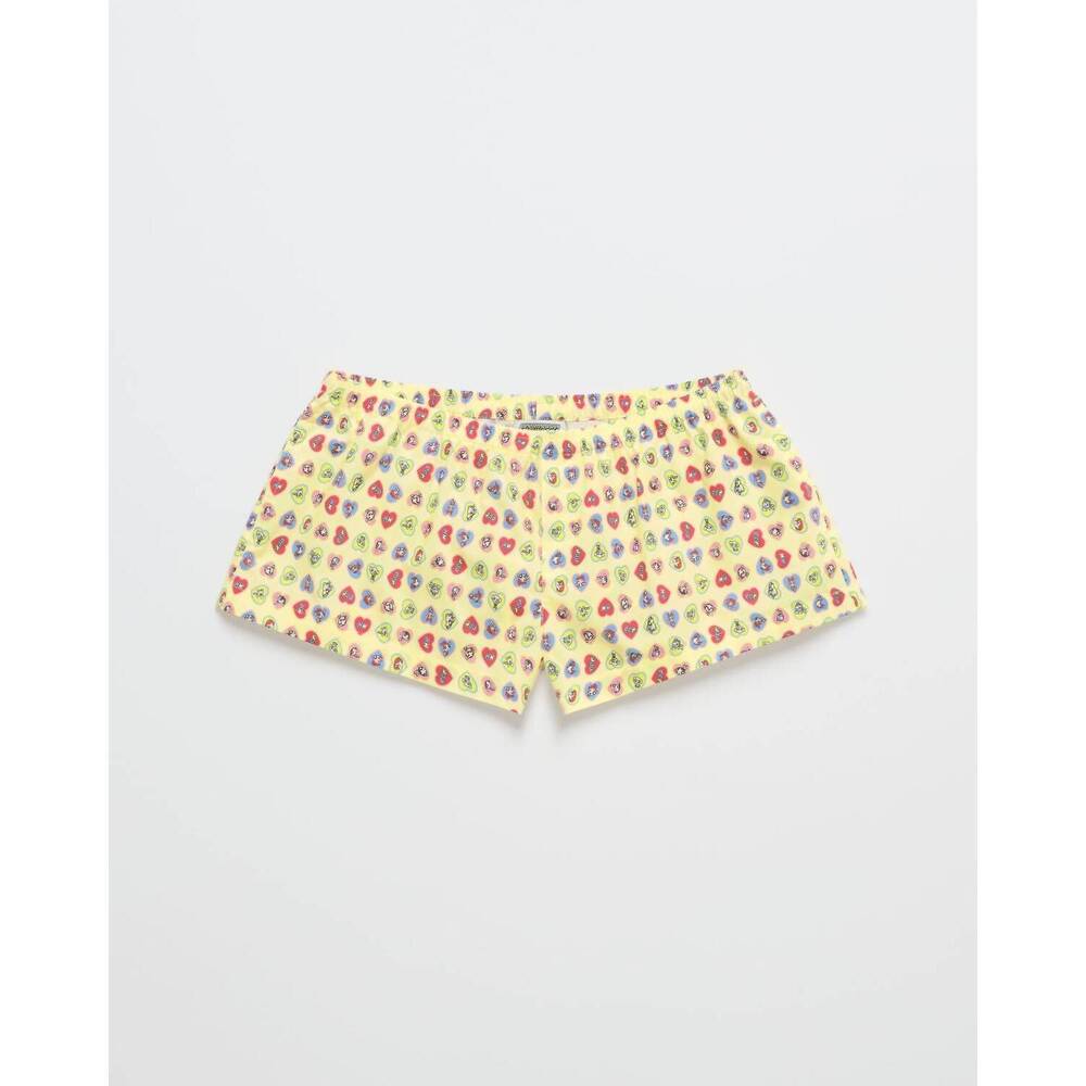 NEW MADHAPPY women's powerpuff girls poplin boxer short in coconut cream
